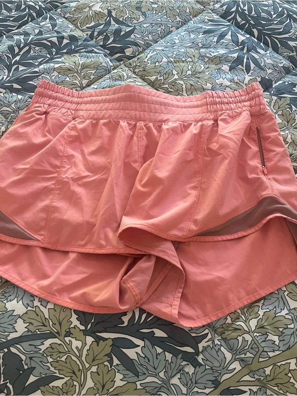 Lululemon coral athletic shorts